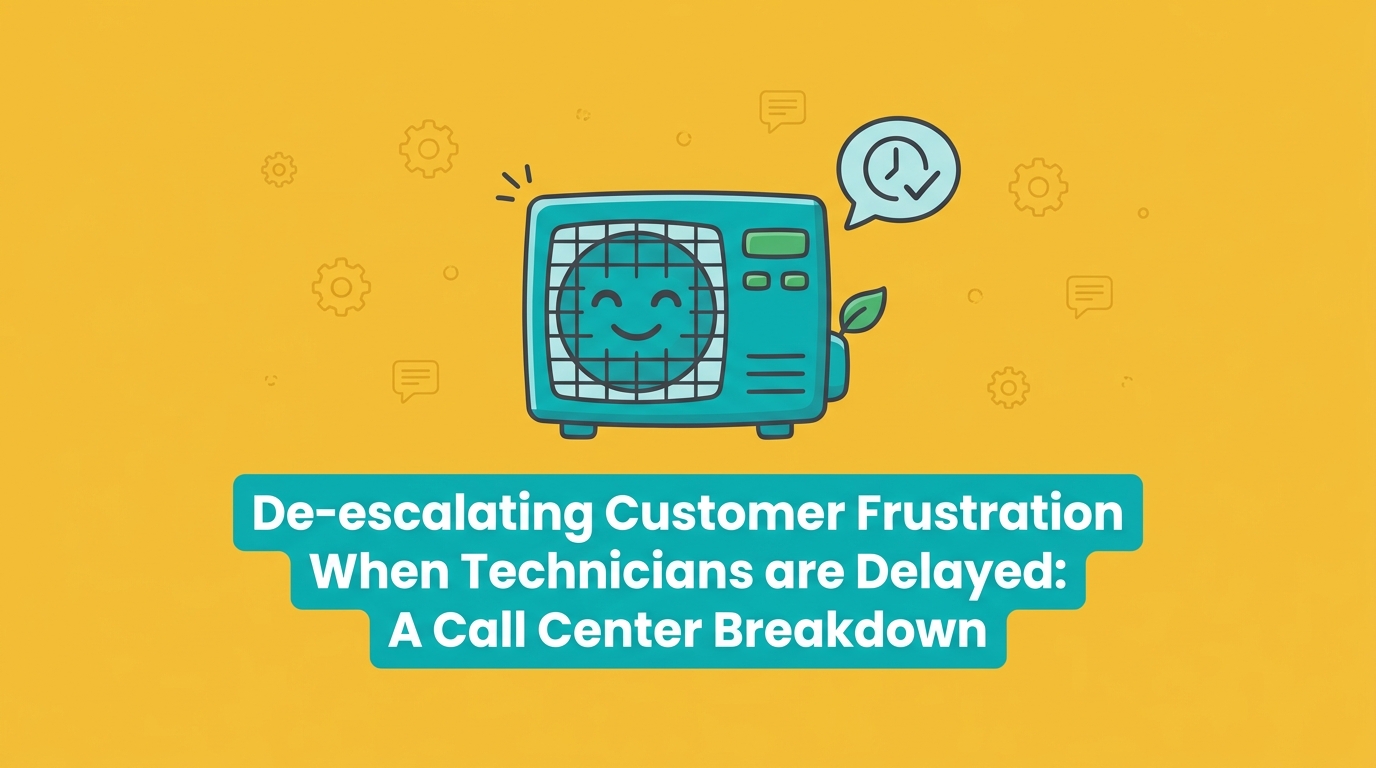 De-escalating Customer Frustration When Technicians are Delayed: A Call Center Breakdown