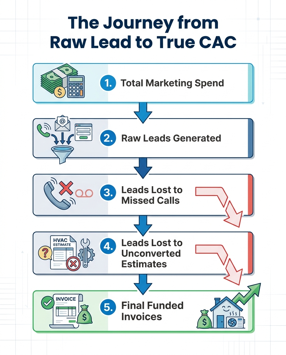 The Journey from Raw Lead to True CAC