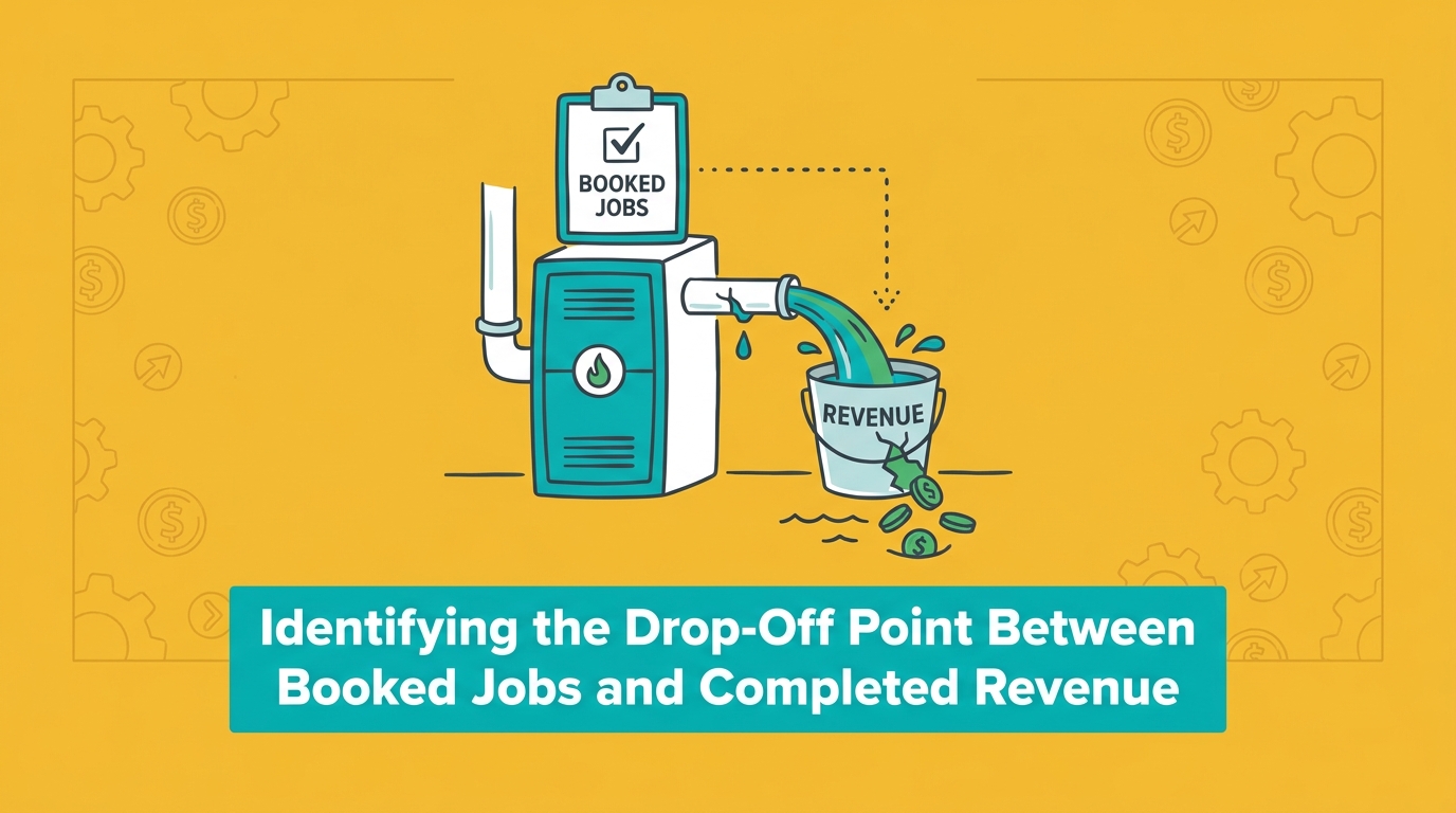 Identifying the Drop-Off Point Between Booked Jobs and Completed Revenue