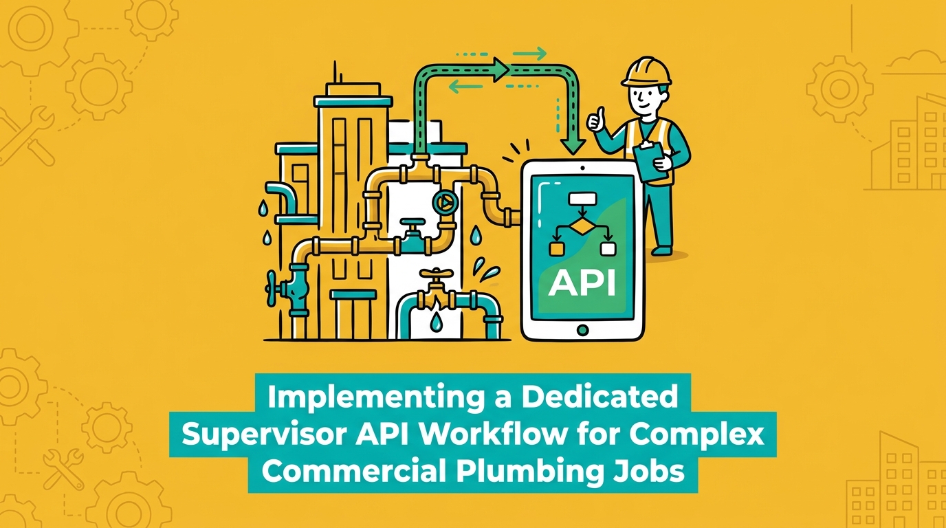 Implementing a Dedicated Supervisor API Workflow for Complex Commercial Plumbing Jobs