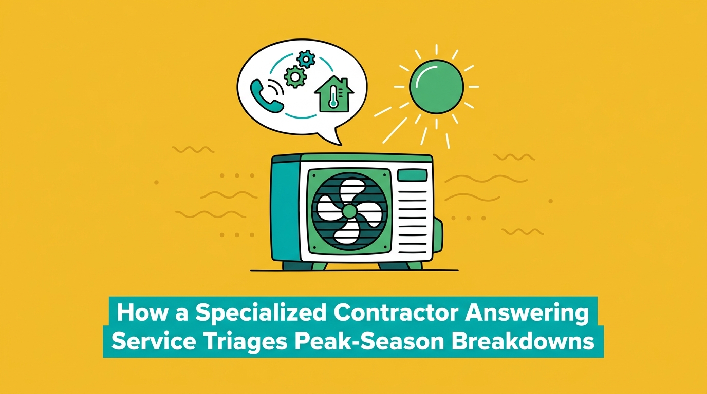 How a Specialized Contractor Answering Service Triages Peak-Season Breakdowns