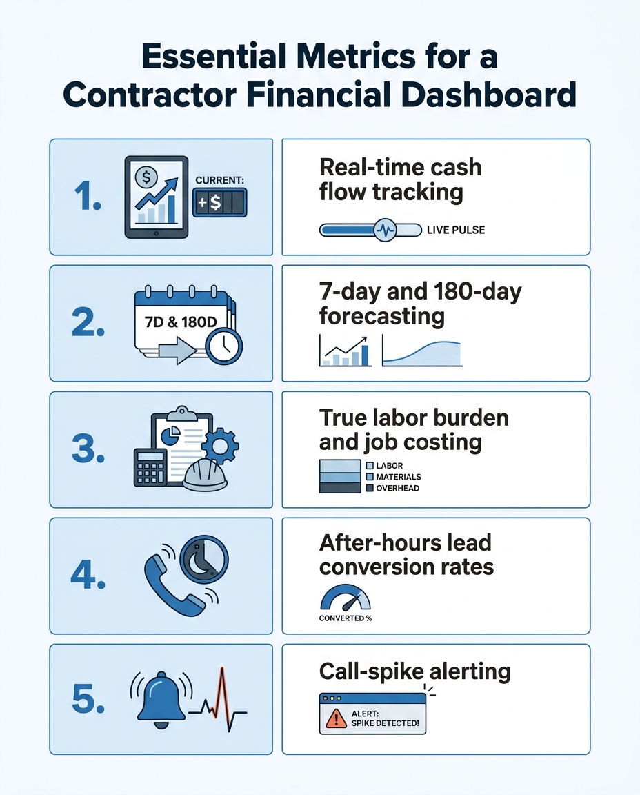 Essential Metrics for a Contractor Financial Dashboard