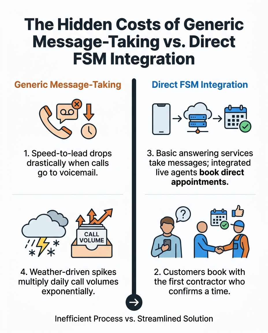 The Hidden Costs of Generic Message-Taking vs. Direct FSM Integration