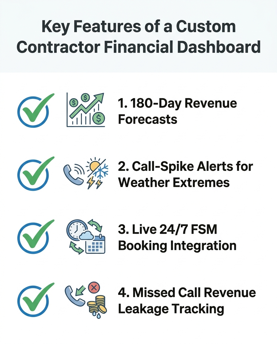 Key Features of a Custom Contractor Financial Dashboard