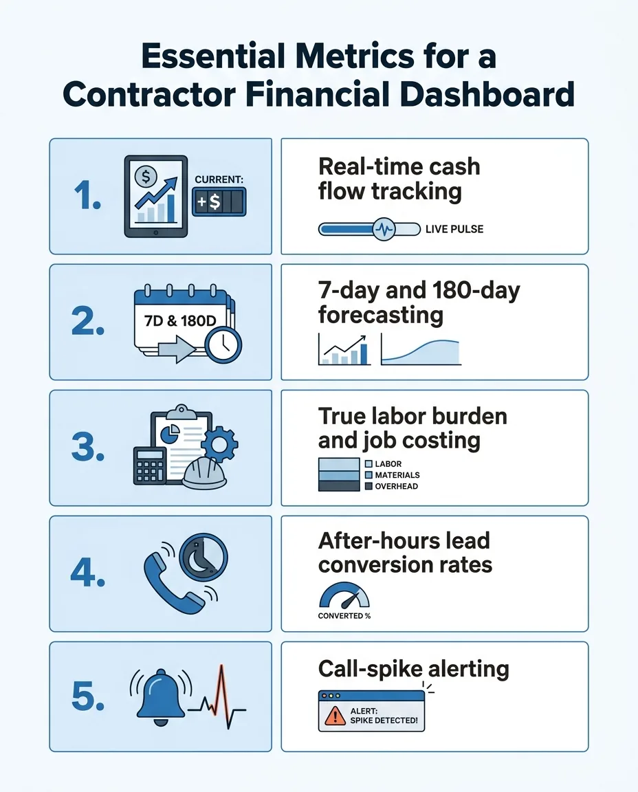 Essential Metrics for a Contractor Financial Dashboard