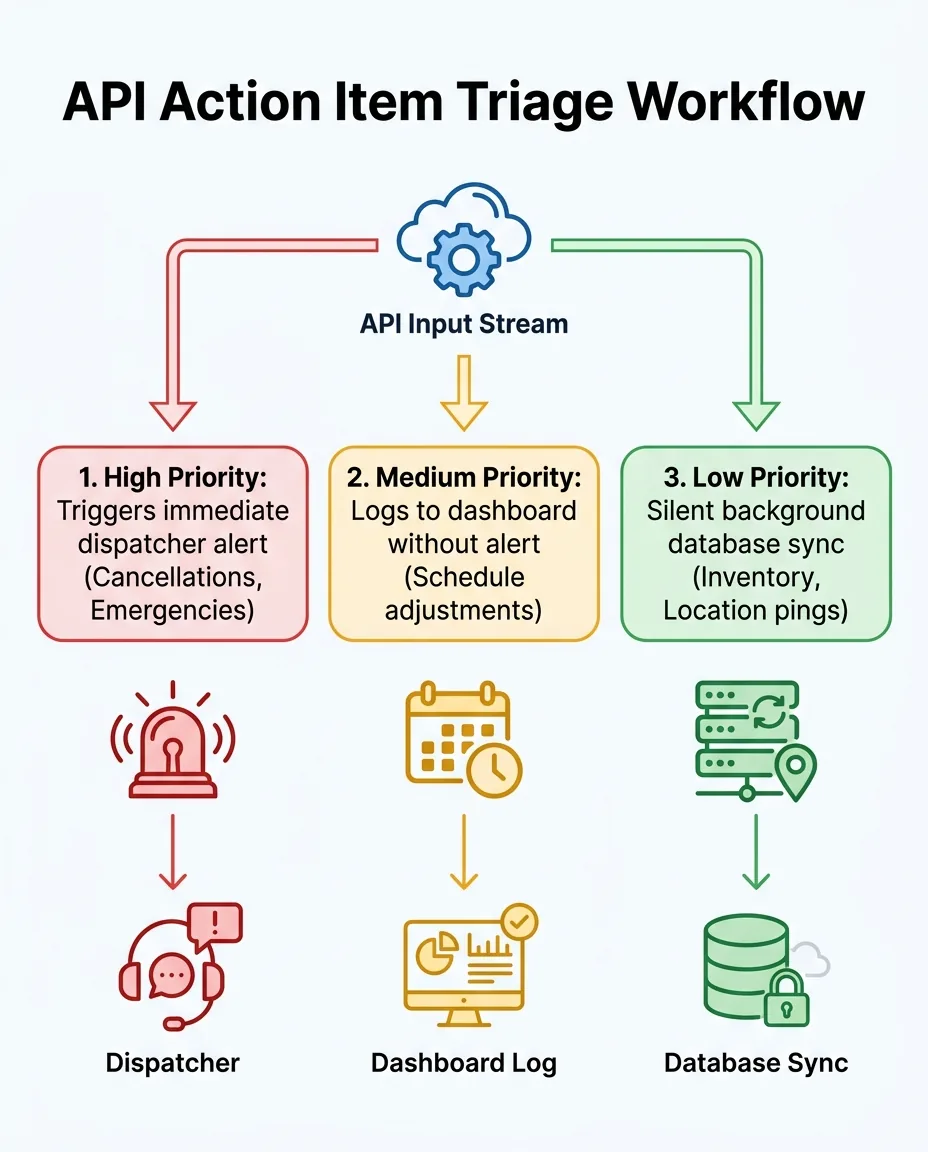 API Action Item Triage Workflow