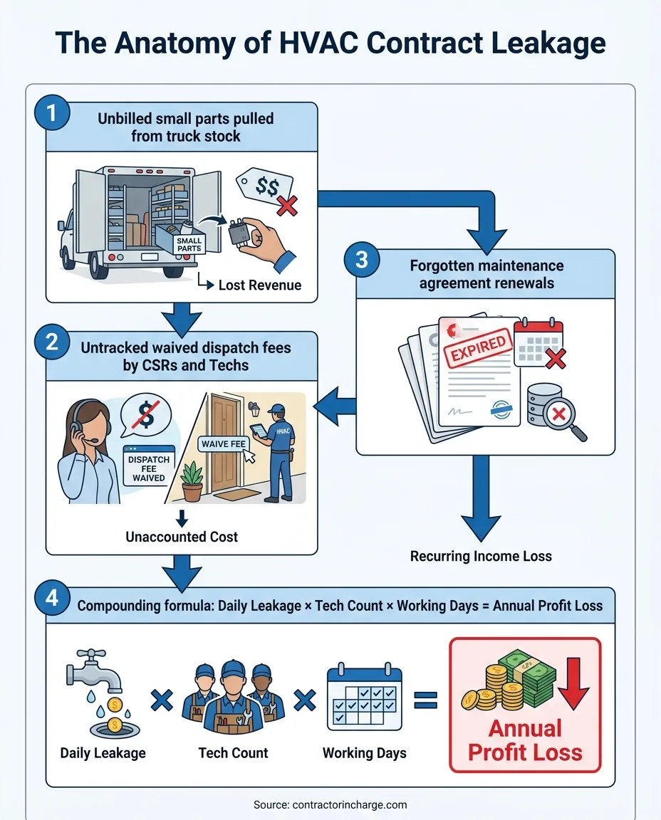 The Anatomy of HVAC Contract Leakage