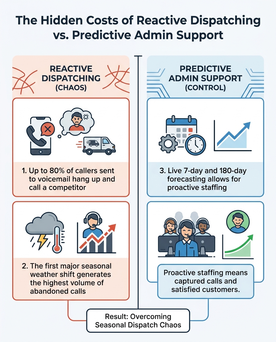 The Hidden Costs of Reactive Dispatching vs. Predictive Admin Support