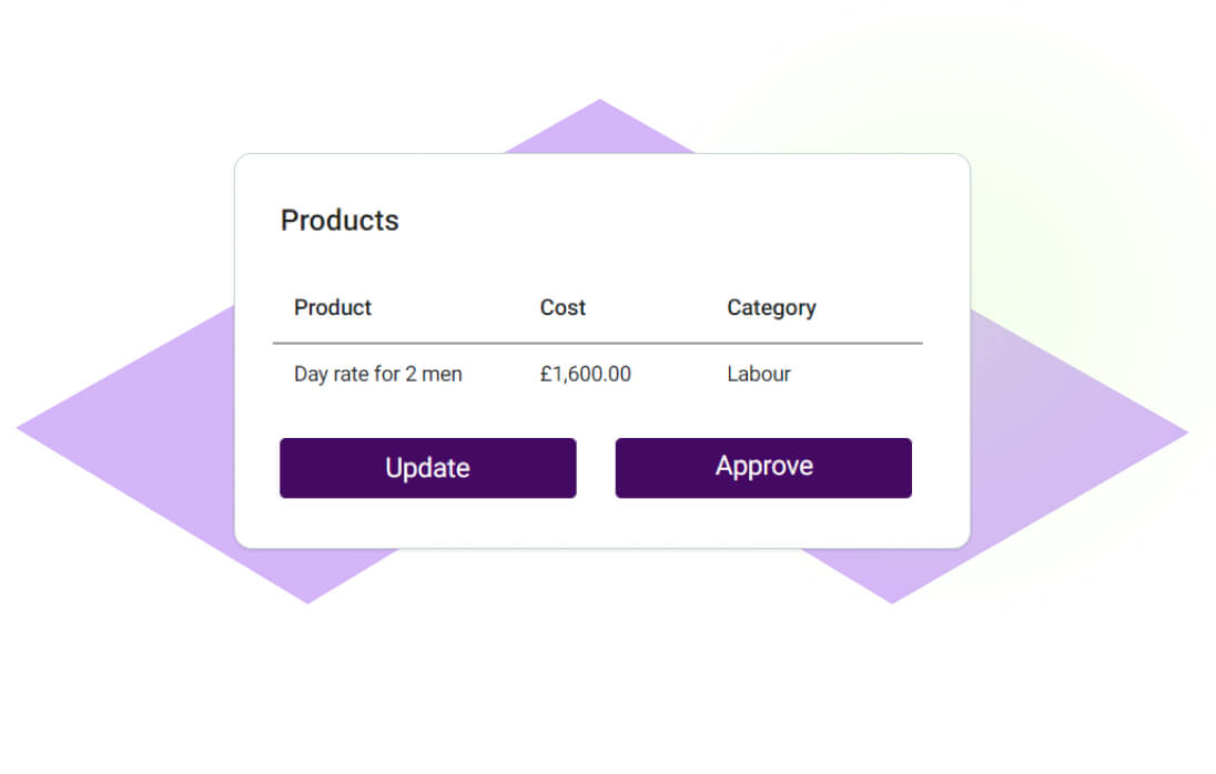 ONSO's quote management interface showing a list of active quotes with status, value, and approval details. This provides a central location for teams to compare, approve, and track all supplier quotes easily.