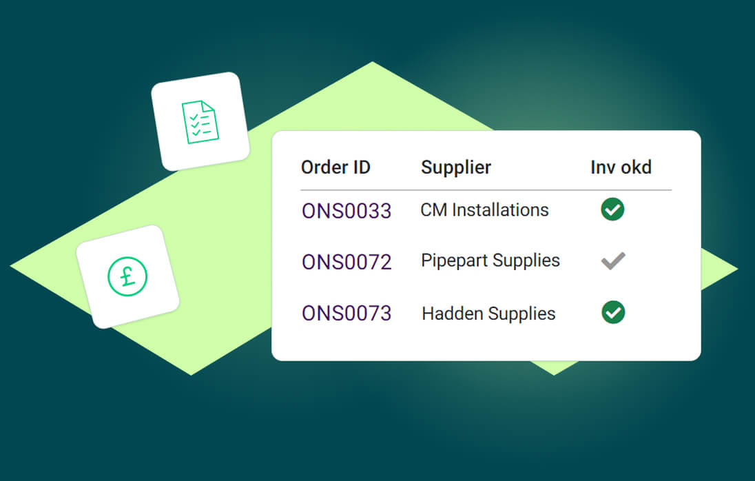 ONSO AI dashboard instantly flagging a financial discrepancy for review. Demonstrates accelerated payment cycles and quick resolution of procurement issues.