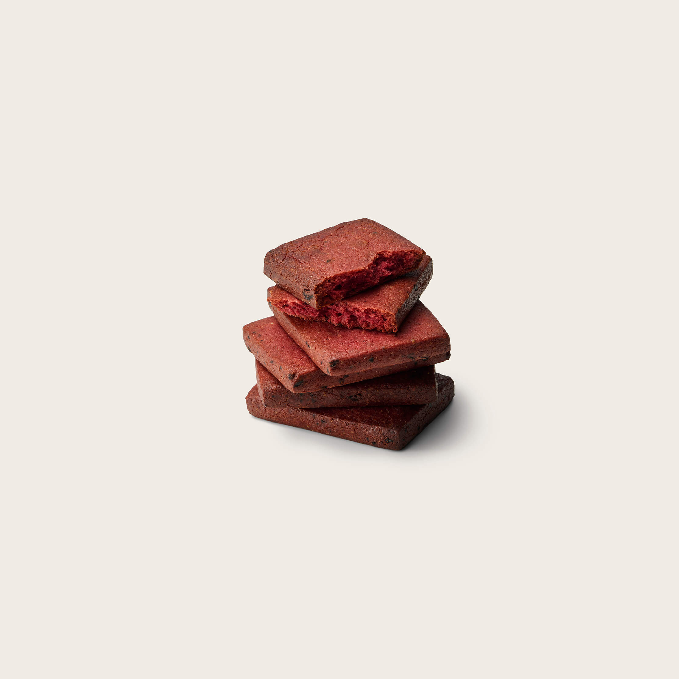 髙 GAO Taipei 洛神豐收布列塔尼禮盒掰開的酥餅｜Roselle Harvest Breton Mono, broken open