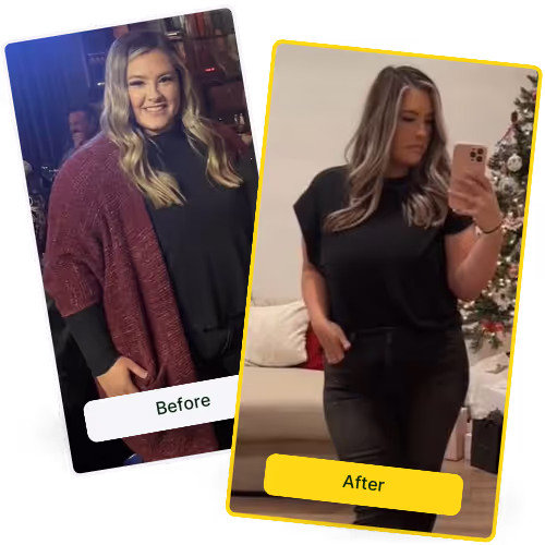 Voor- en na foto's van medisch afslankprogramma