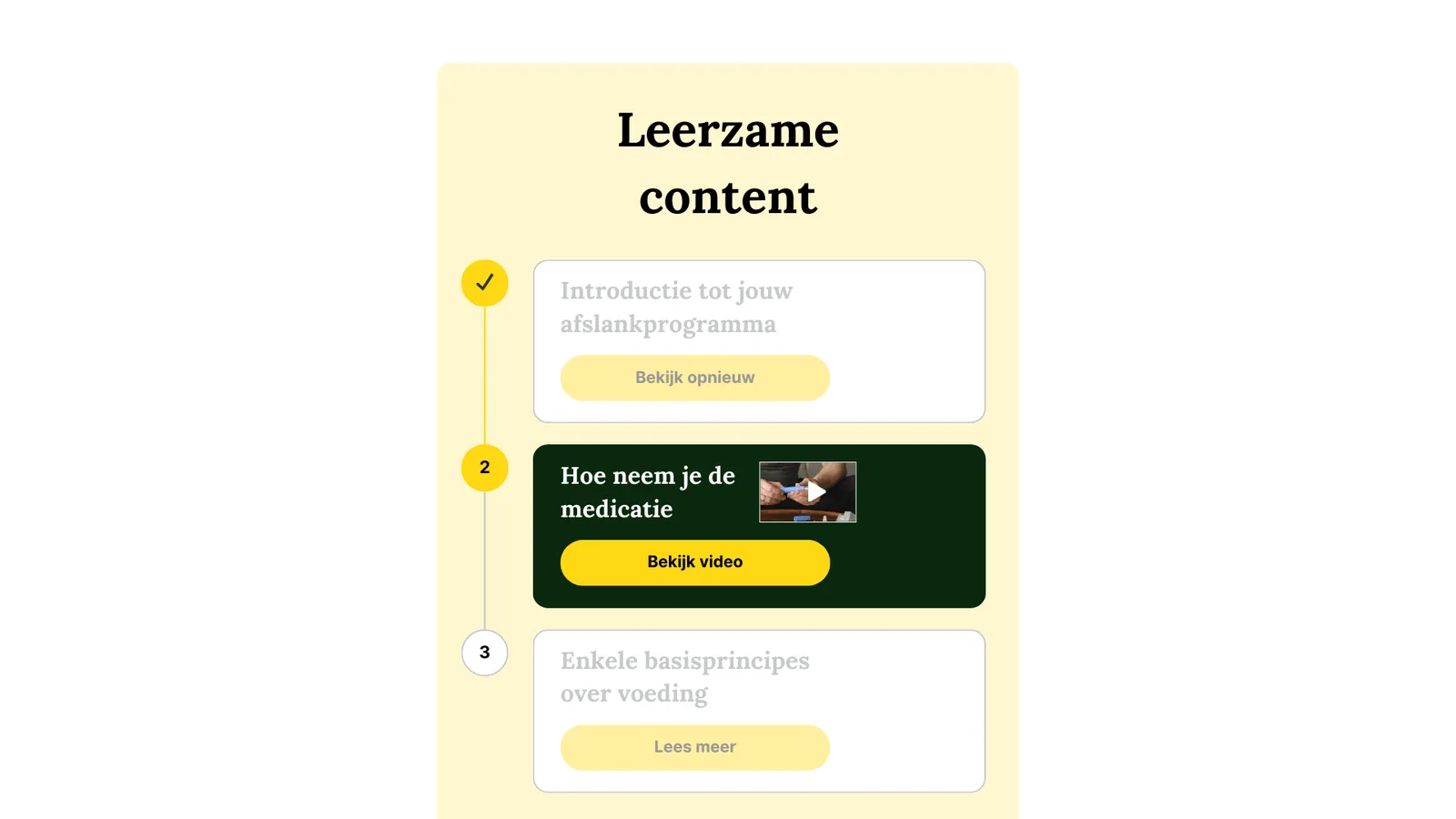 Educatie voor blijvend gewichtsverlies