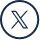 Icono de círculo azul con una letra X en el centro.