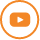 Icono del botón de reproducción de YouTube en un círculo naranja.