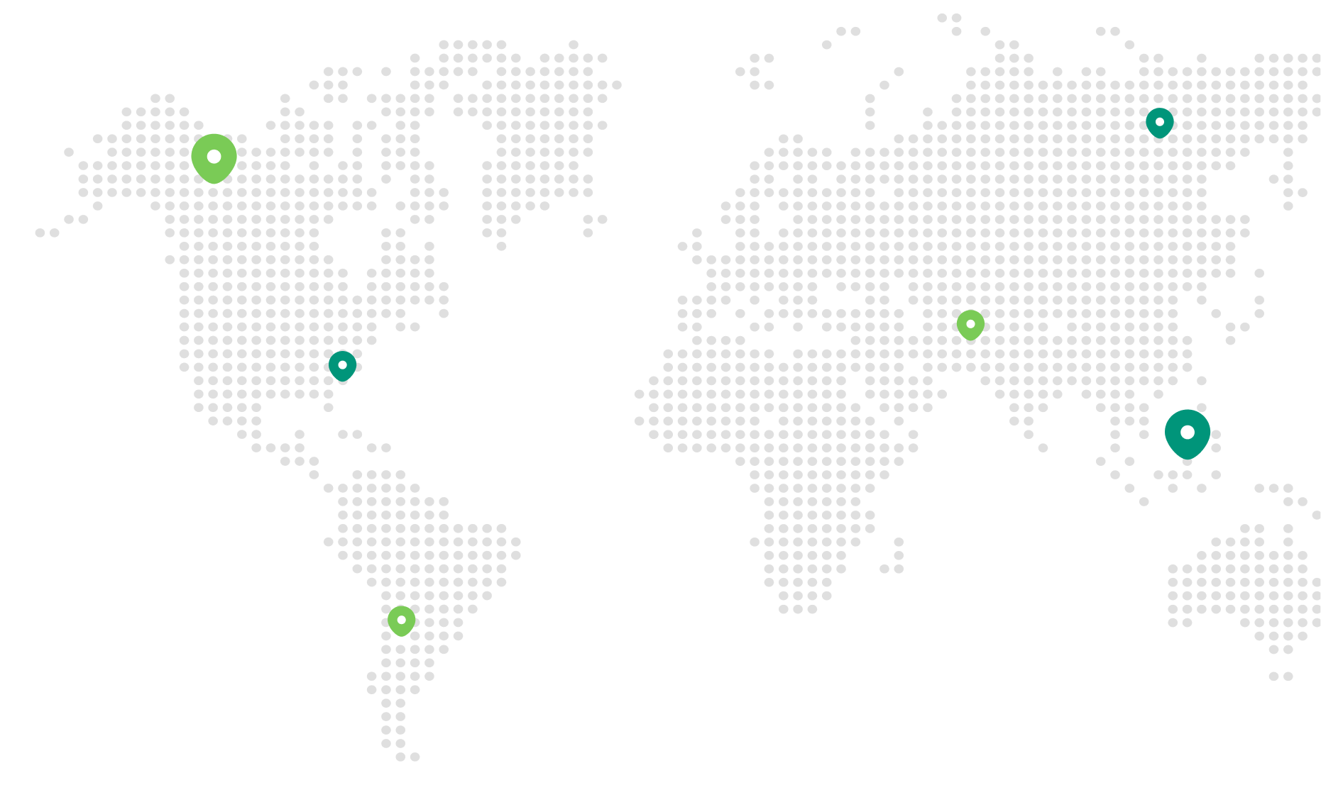 Global Map With Location Points - DNA X Webflow Template