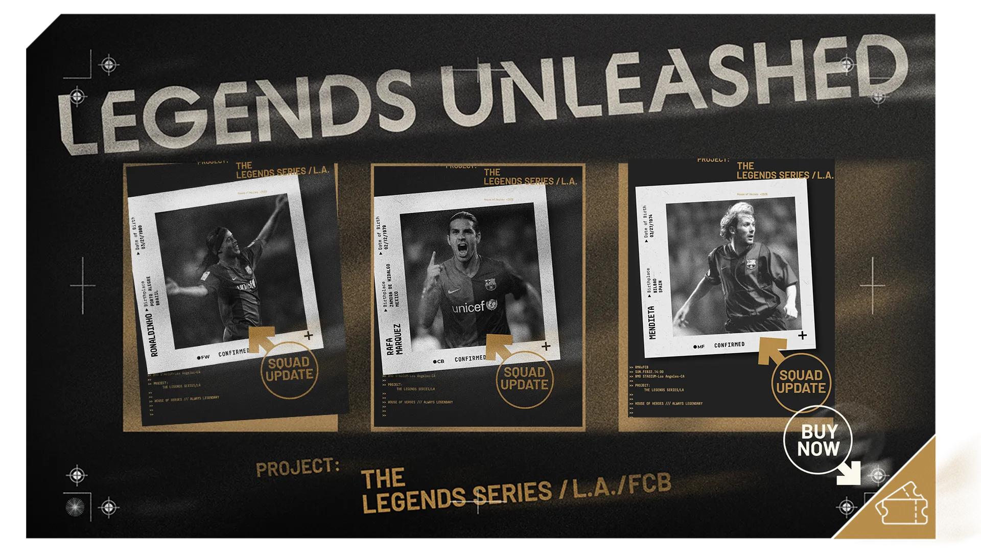 Buy Tickets for Real Madrid Leyends vs Barça Legends