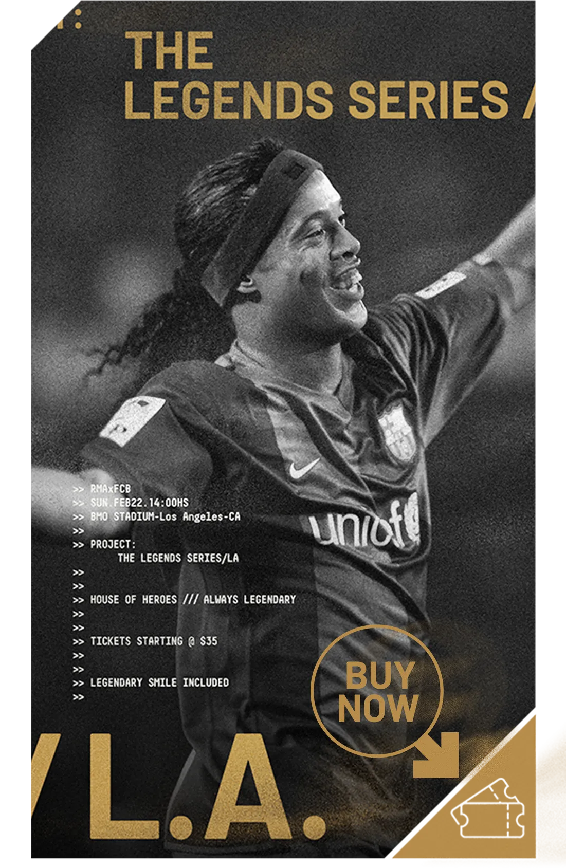 Buy Tickets for Real Madrid Leyends vs Barça Legends