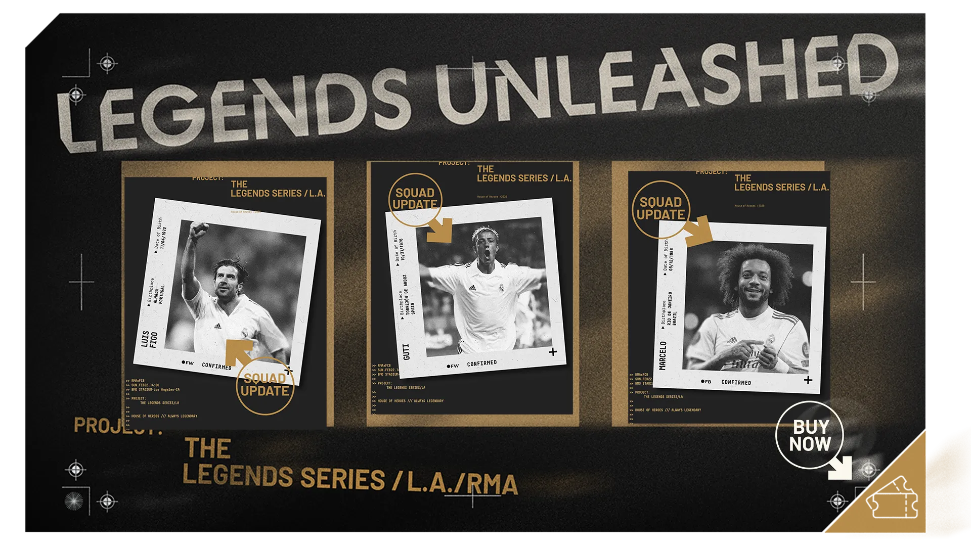 Buy Tickets for Real Madrid Leyends vs Barça Legends