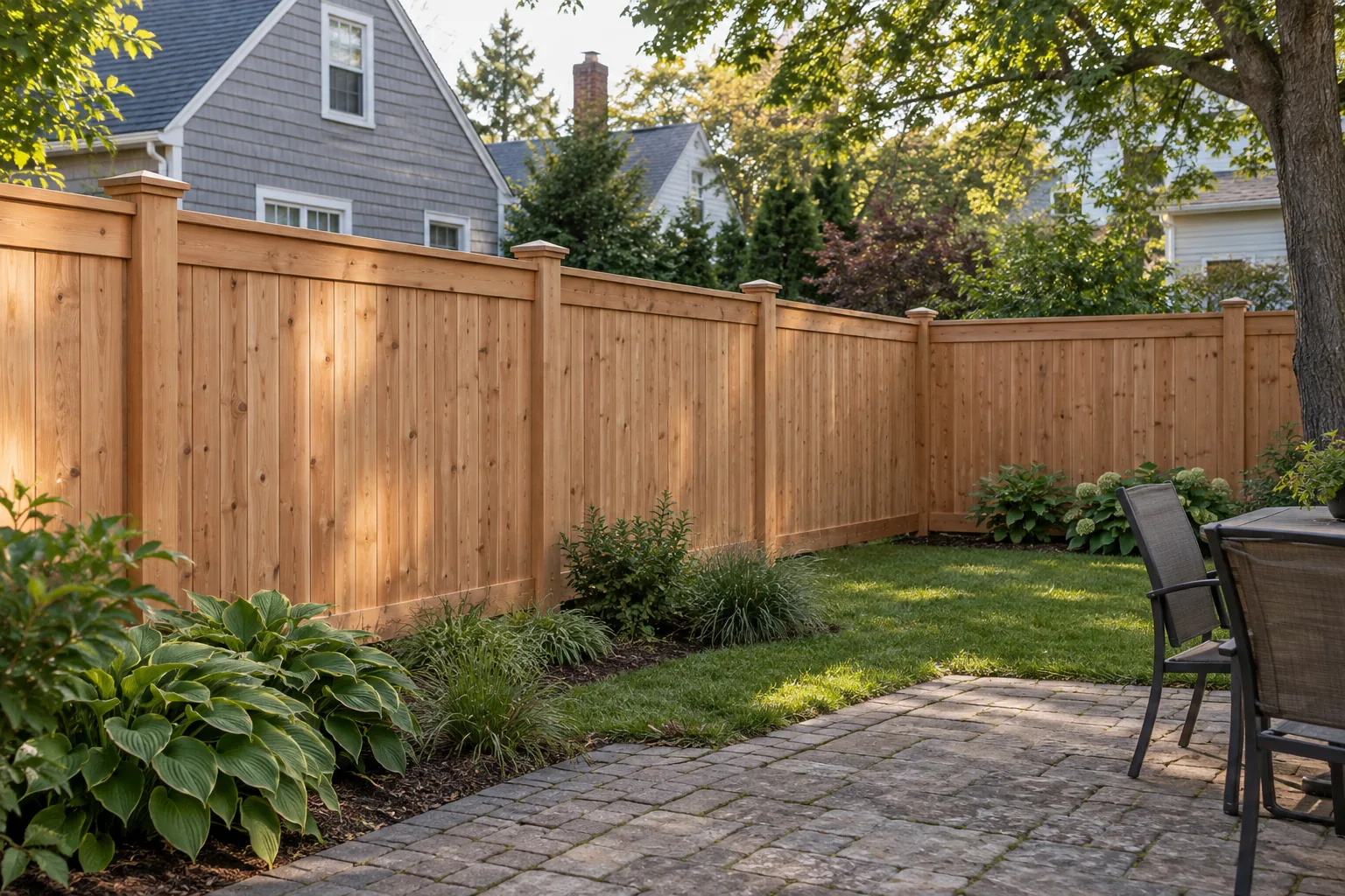 Cedar cap and trim · alternate property setting