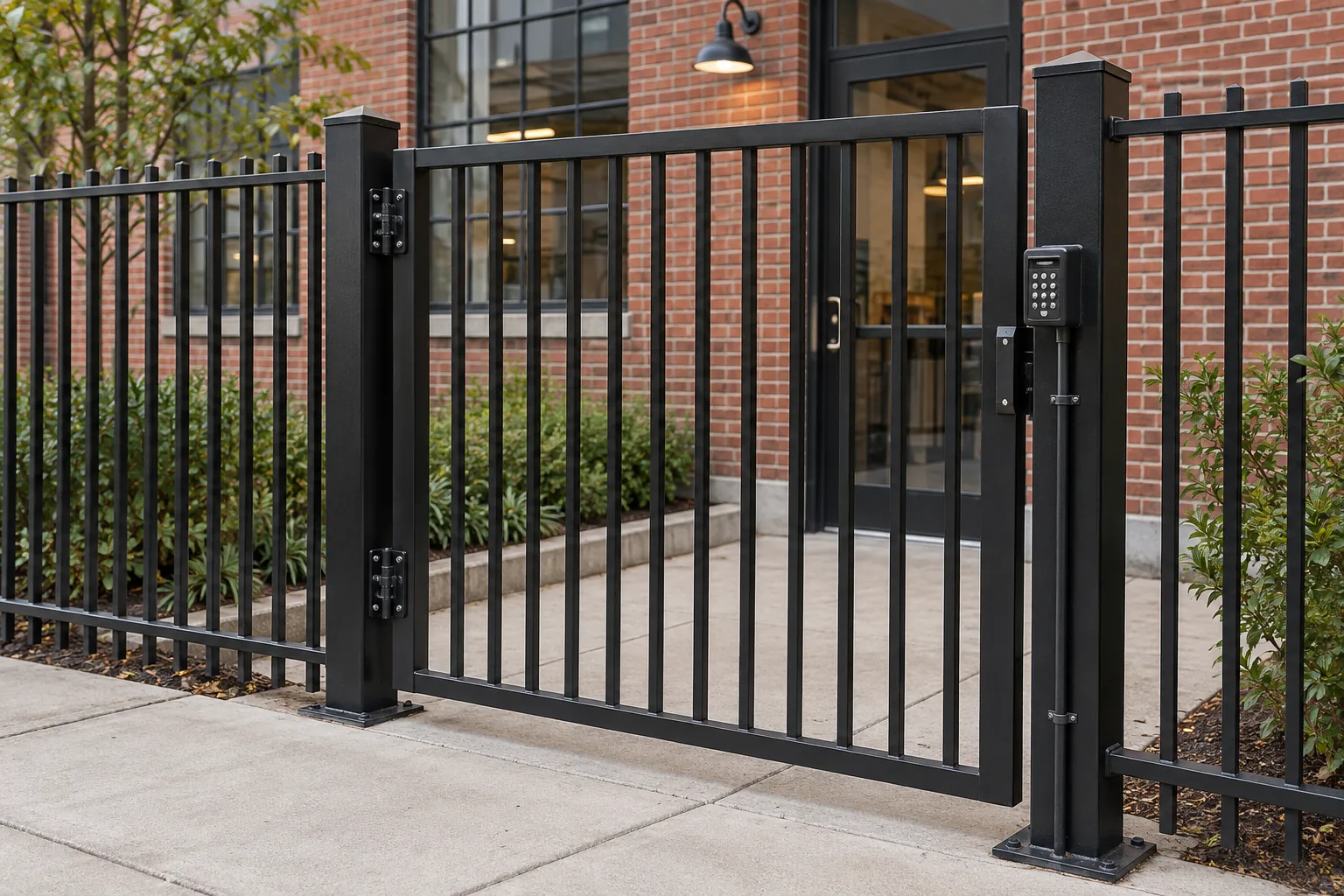 Commercial perimeter ideas · Commercial entry keypad detail