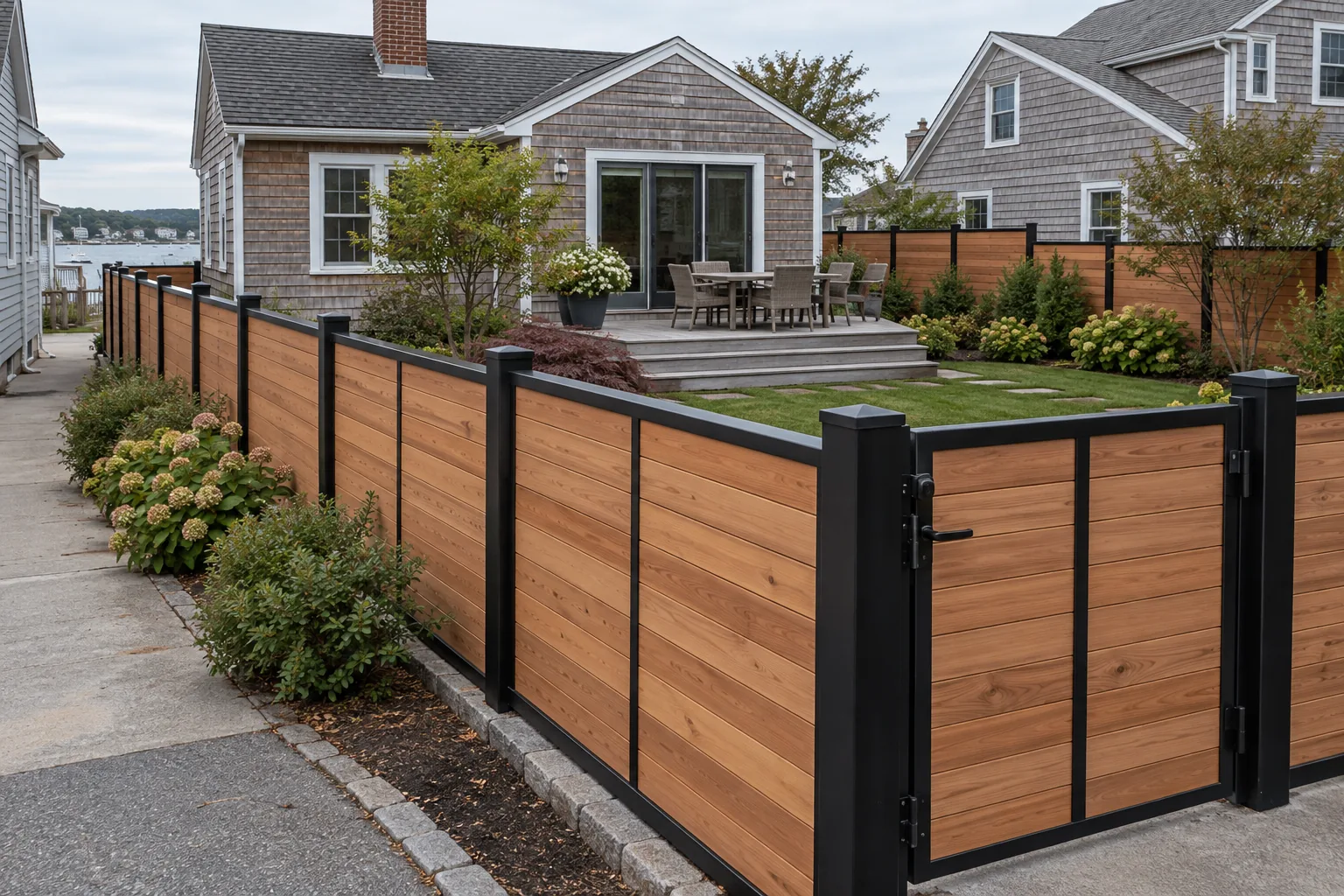 Wood infill with steel frame · alternate property setting