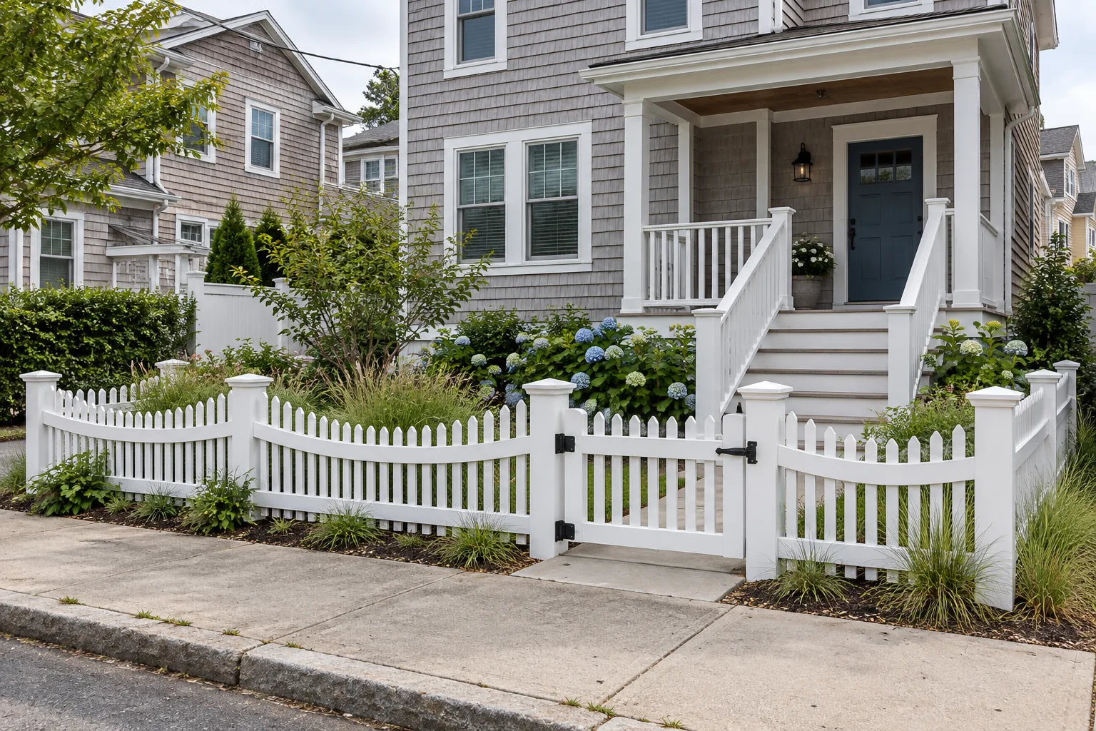 Coastal house and white picket