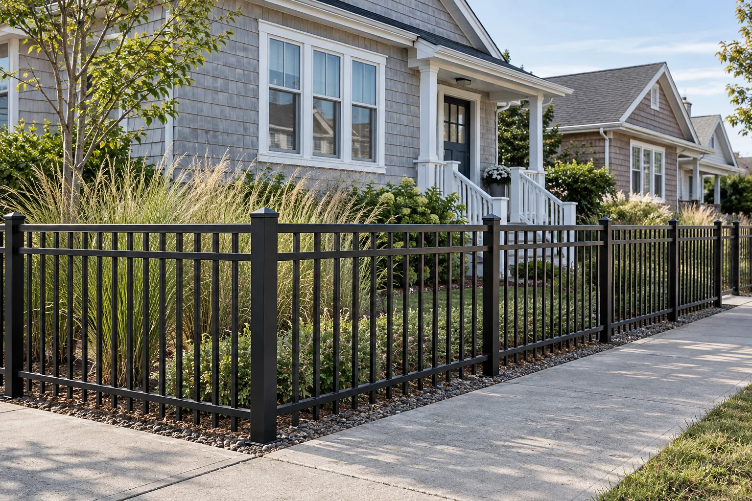 Flat-top ornamental aluminum · alternate property setting