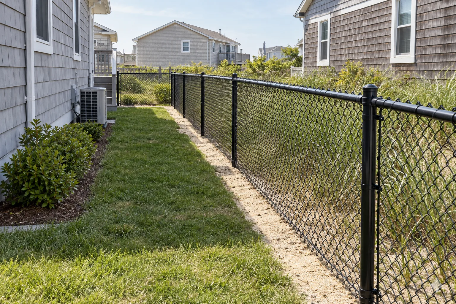Black-coated chain link · alternate property setting