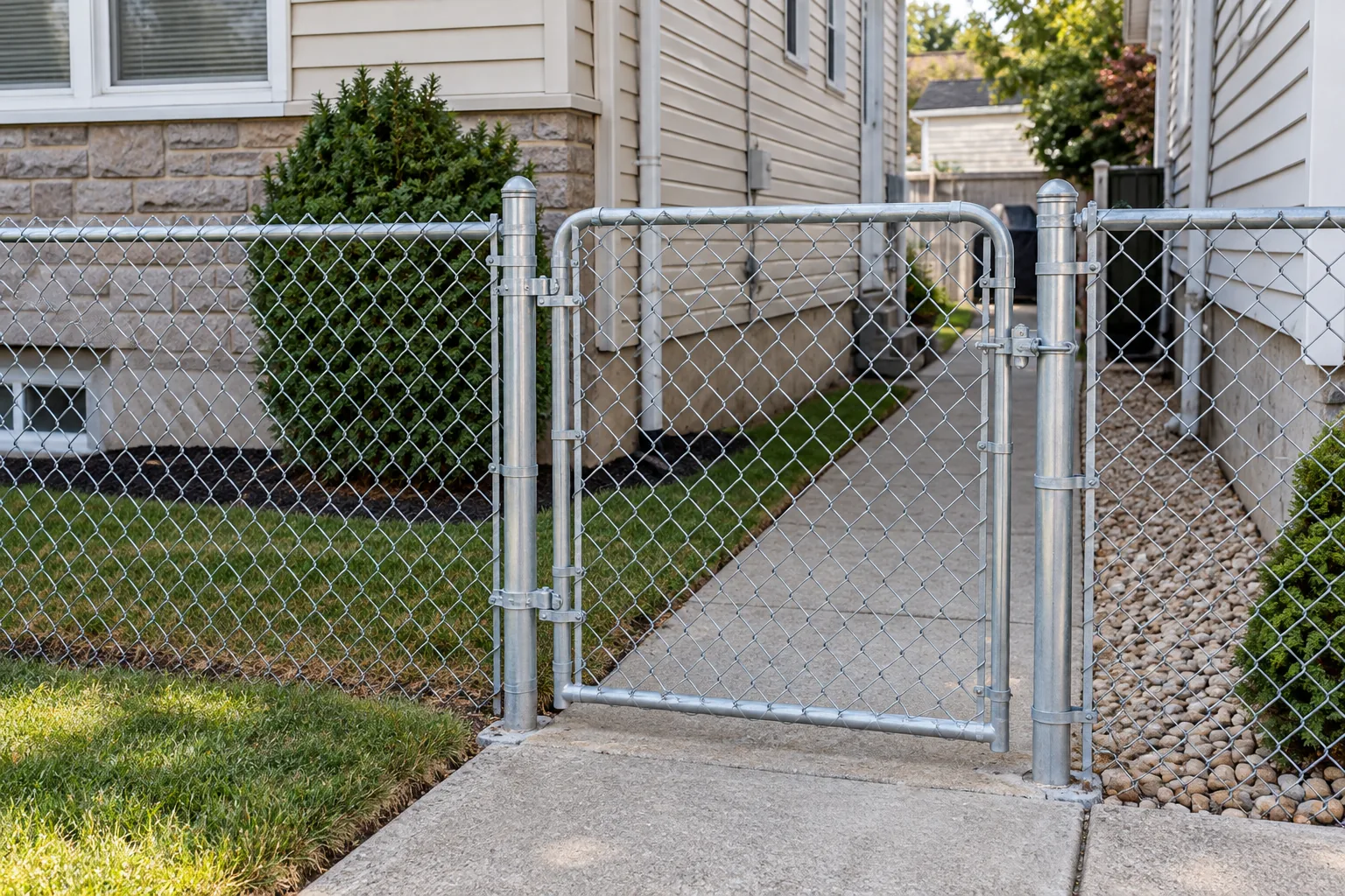 Galvanized chain link · gate design