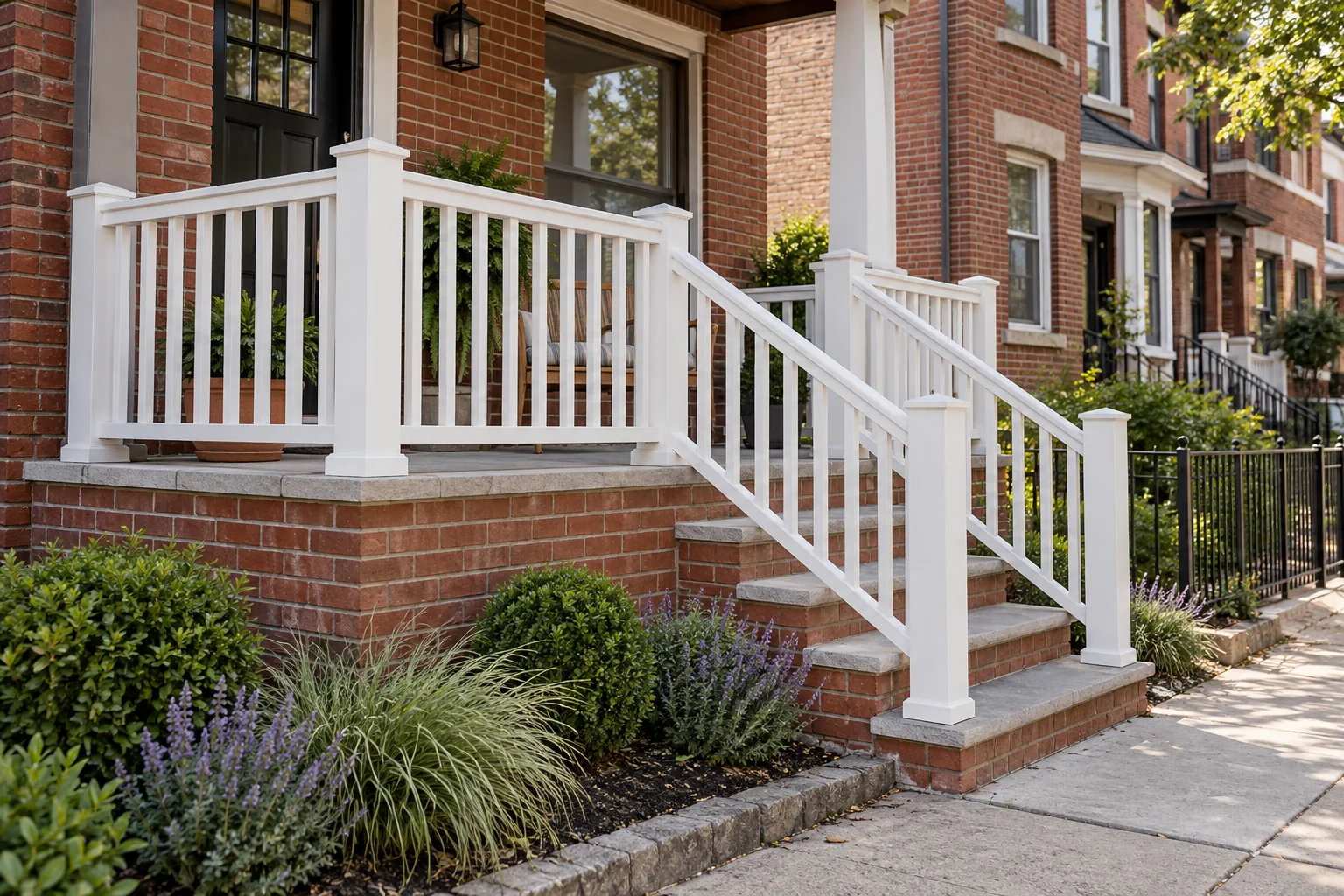 Vinyl railing · property setting