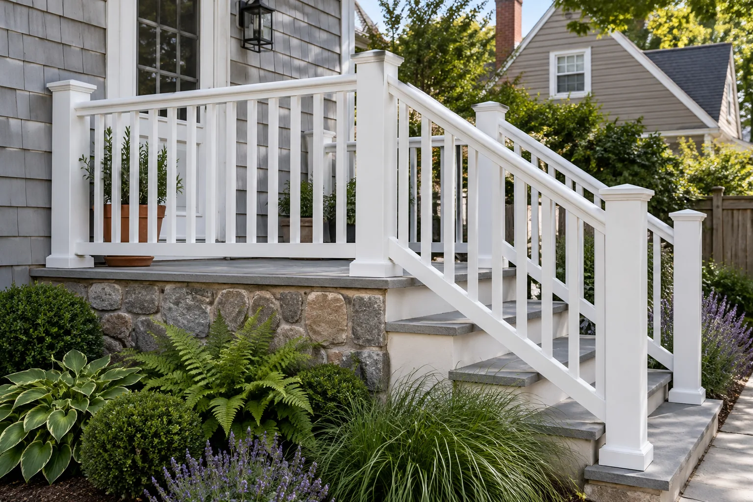 Vinyl railing · alternate property setting