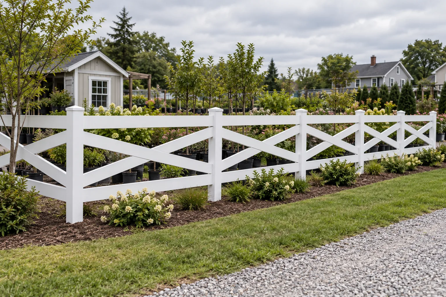 Crossbuck · full fence view