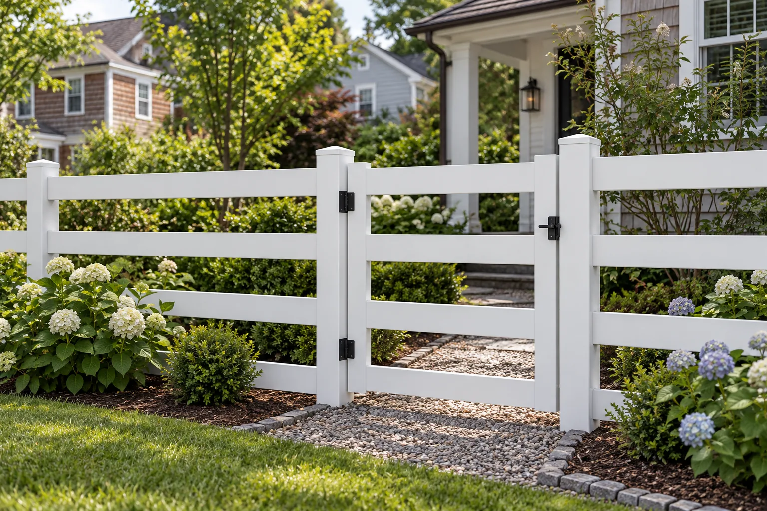 Four-rail vinyl · gate design