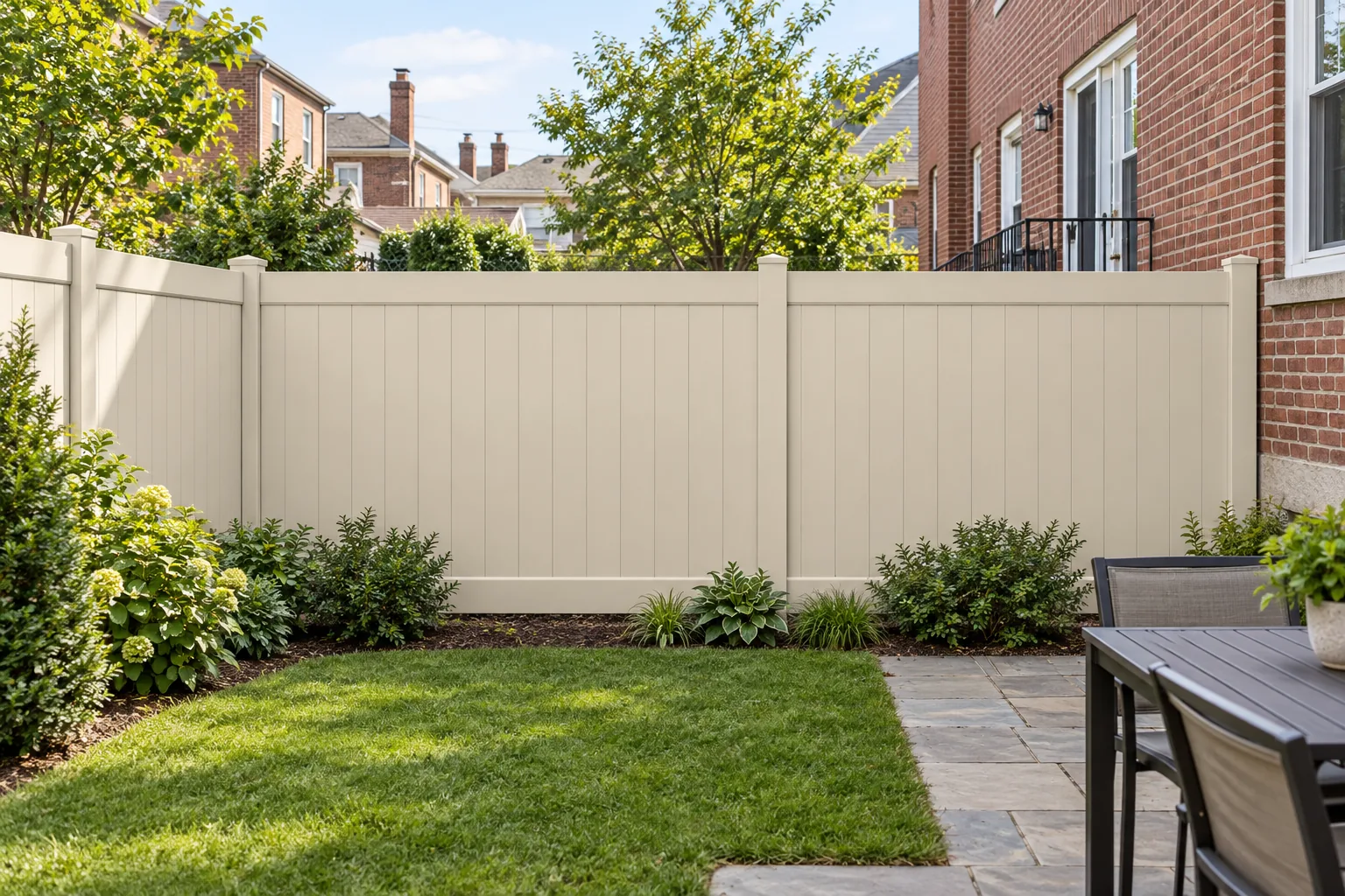 Tan Hamilton Plus · full fence view