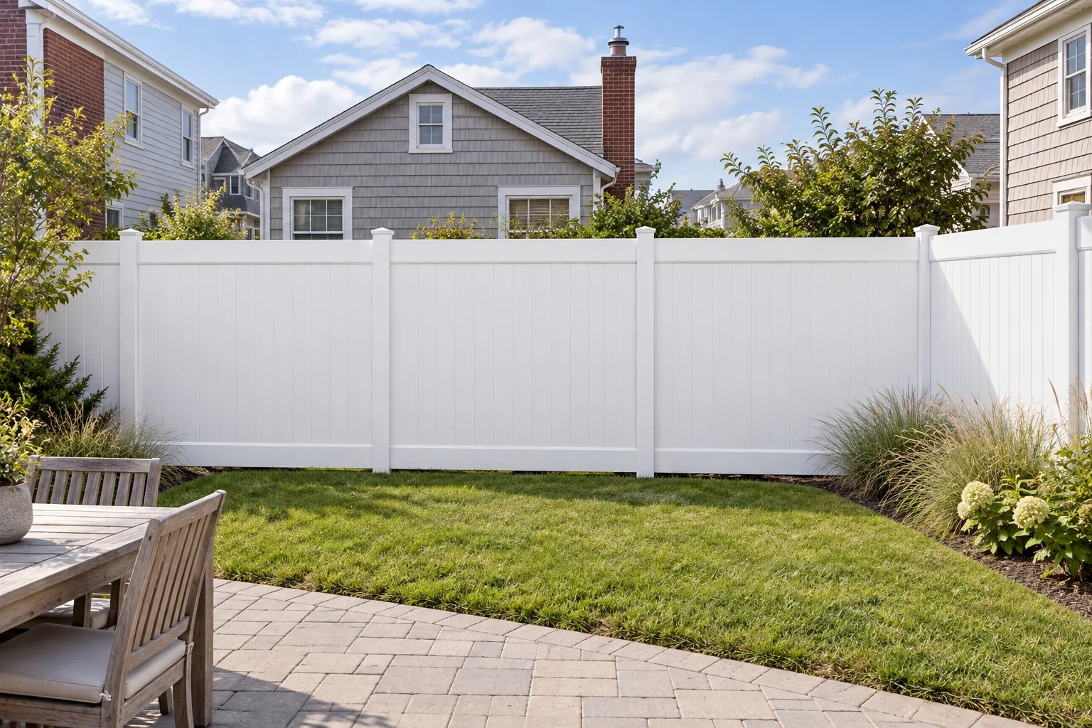 White Hamilton Plus · full fence view