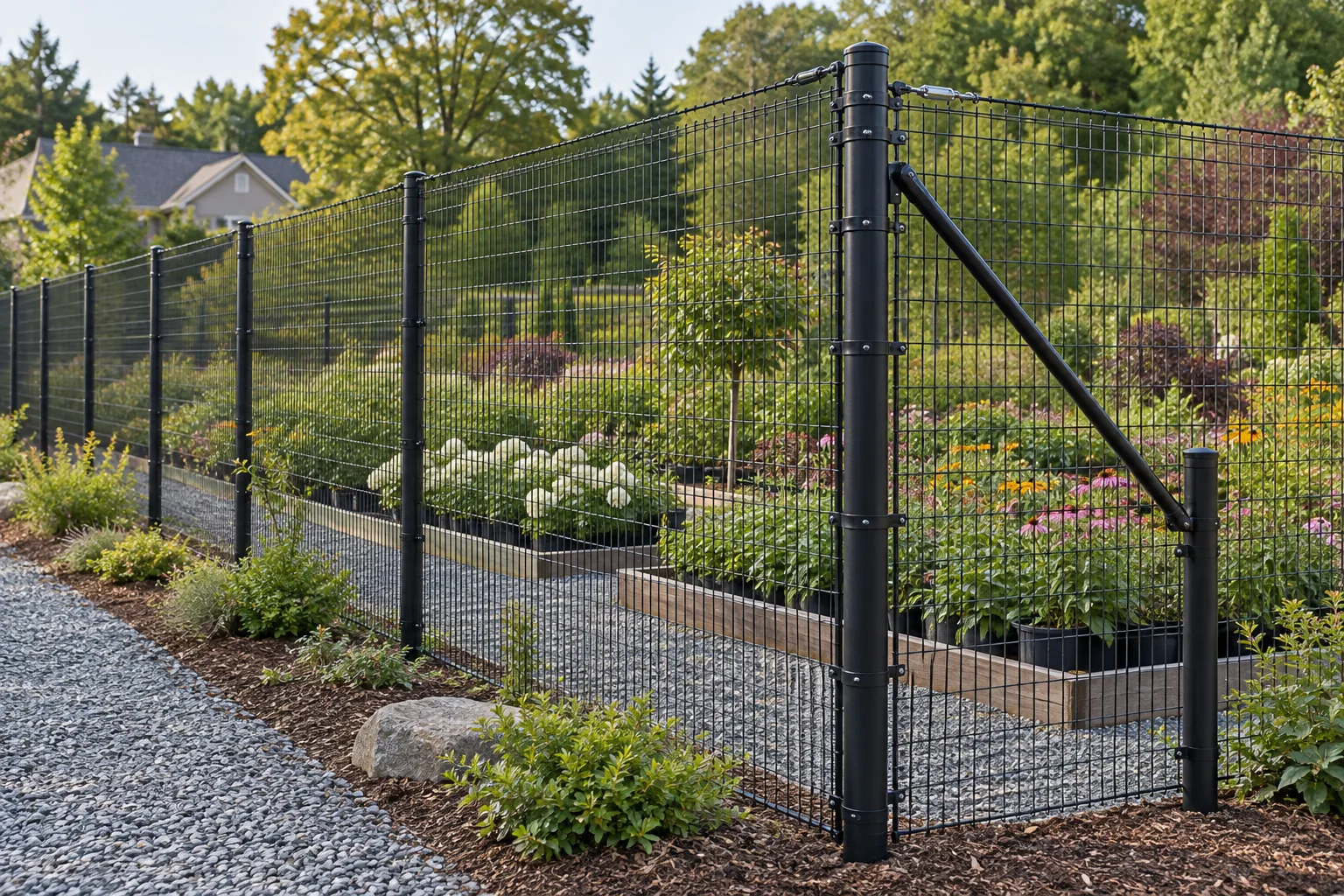 Deer fencing · close-up design detail