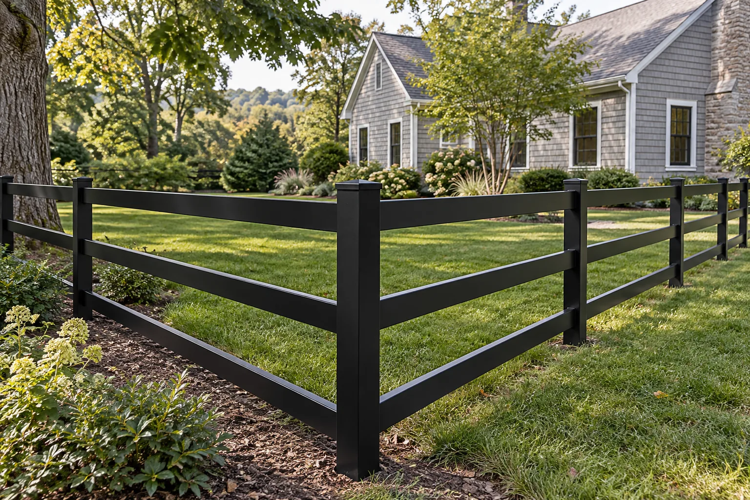 Steel ranch rail · alternate property setting
