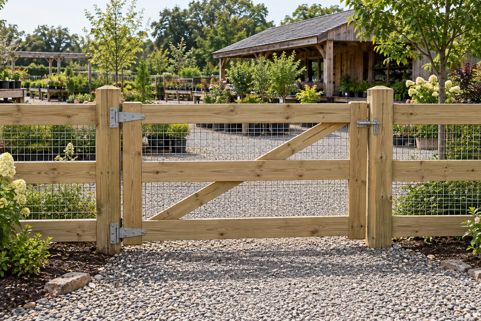 Rail with welded wire · gate design
