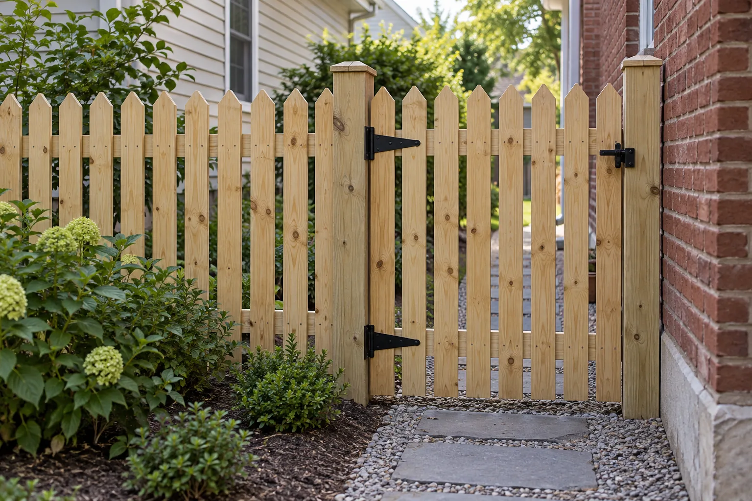Classic pointed picket · gate design