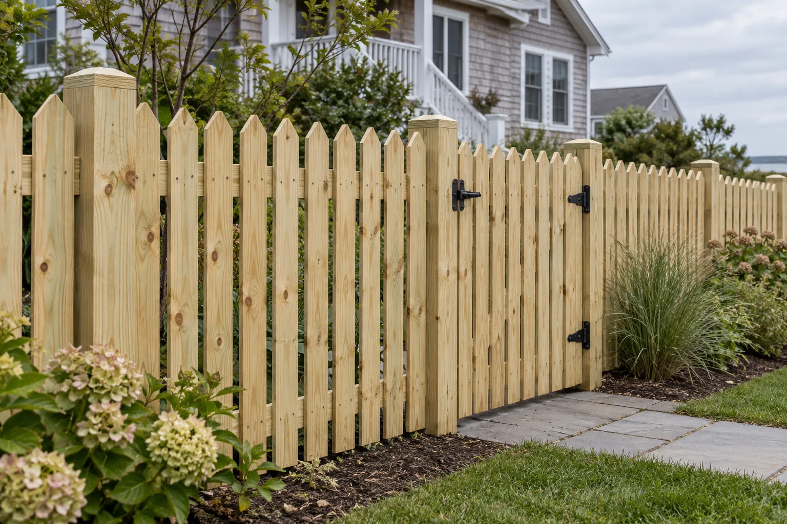 Classic pointed picket · close-up design detail
