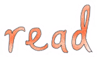 The word Read hand drawn