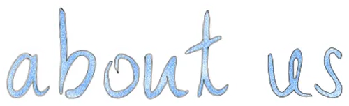 Hand drawn words that read 'About Us'