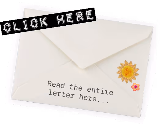 An envelope with the text 'Read the entire letter here' and a label that reads 'Click here'