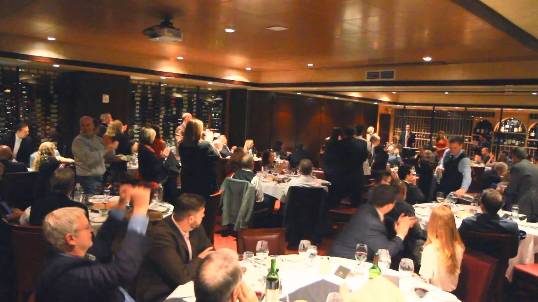 Jesse Dameron performing magic for First Trust Portfolios at Del Frisco's Double Eagle Steakhouse in Center City Philadelphia. The event room is called "The Vault" and was literally a bank vault.