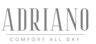Adriano brand logo with tagline 'Comfort All Day'.