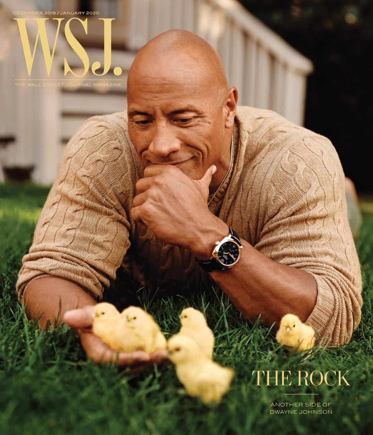 WSJ photoshoot featuring The Rock