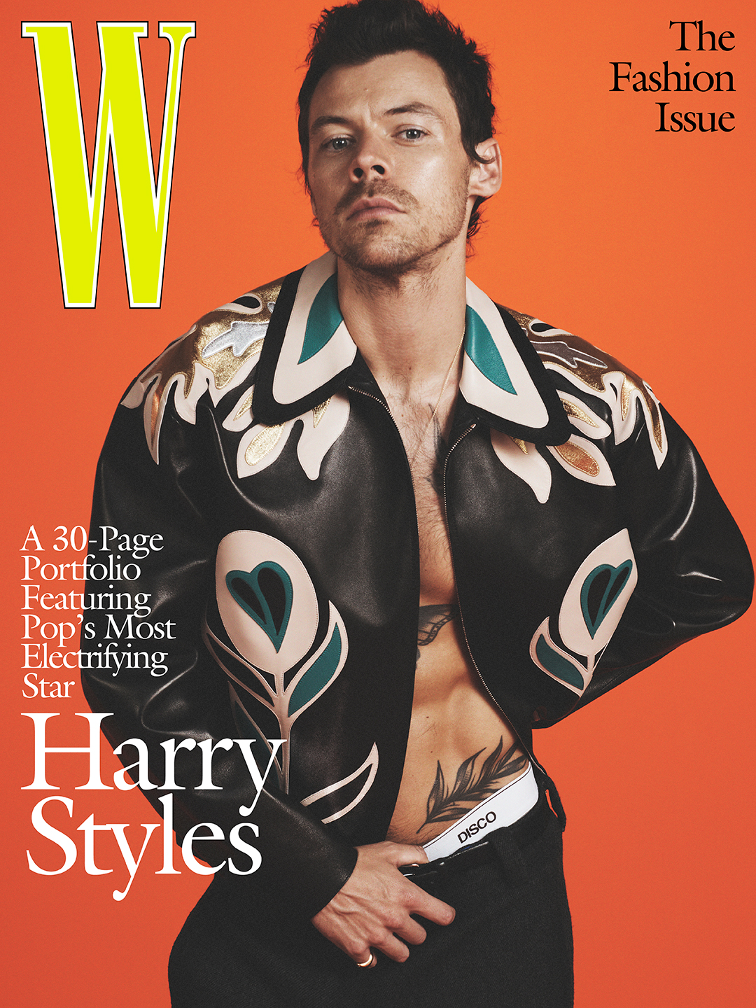 W Magazine by Harry Styles. Photography by David Sims. Styling by Harry Lambert