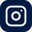 Instagram social media app icon on dark background.