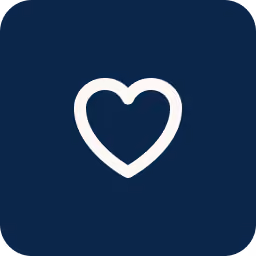Witte vergrootglaszoekpictogram op donkerblauwe achtergrond.
